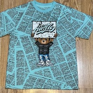 Hustle boys short sleeve t-shirt size 7